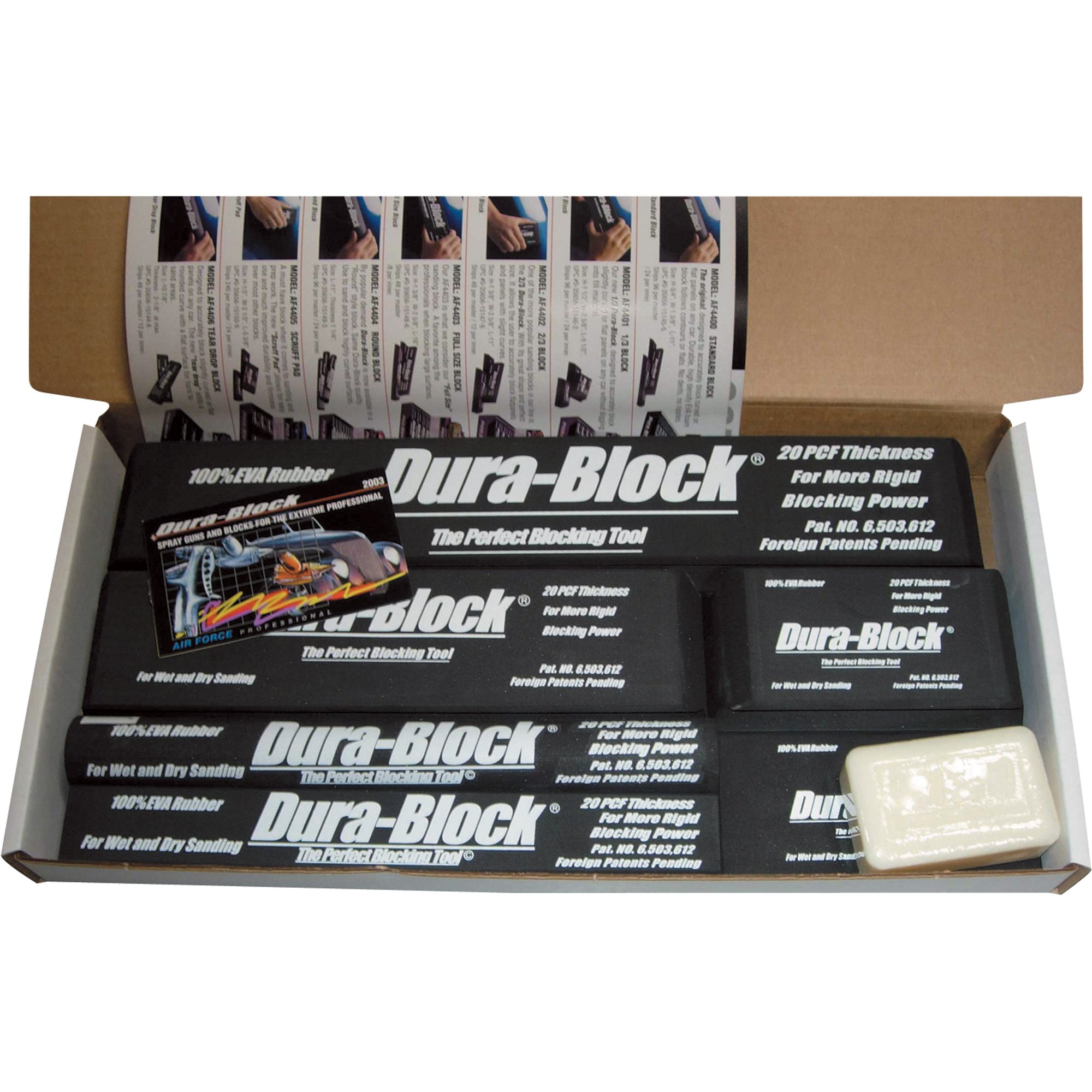 Dura-Block Sanding Kit — 6 Pc., Model# AF44L
